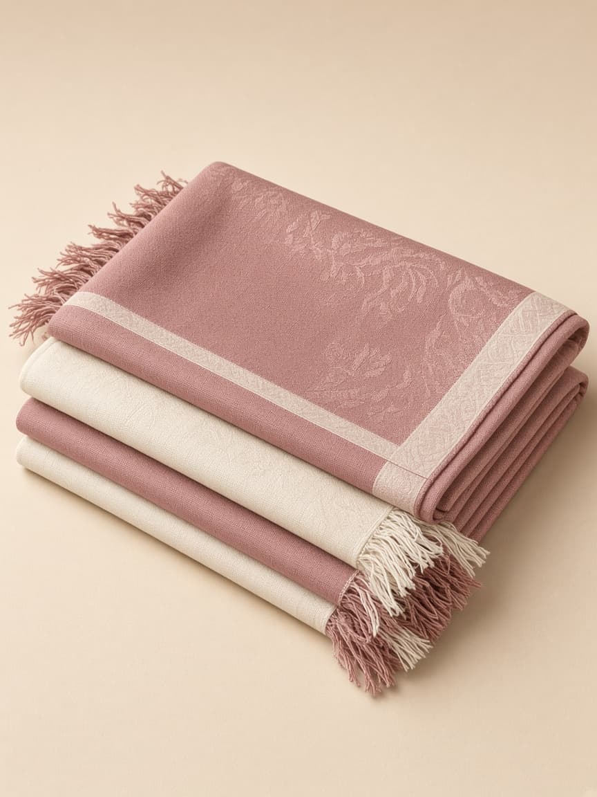 Dusty Rose Soft Chadar — photo 1