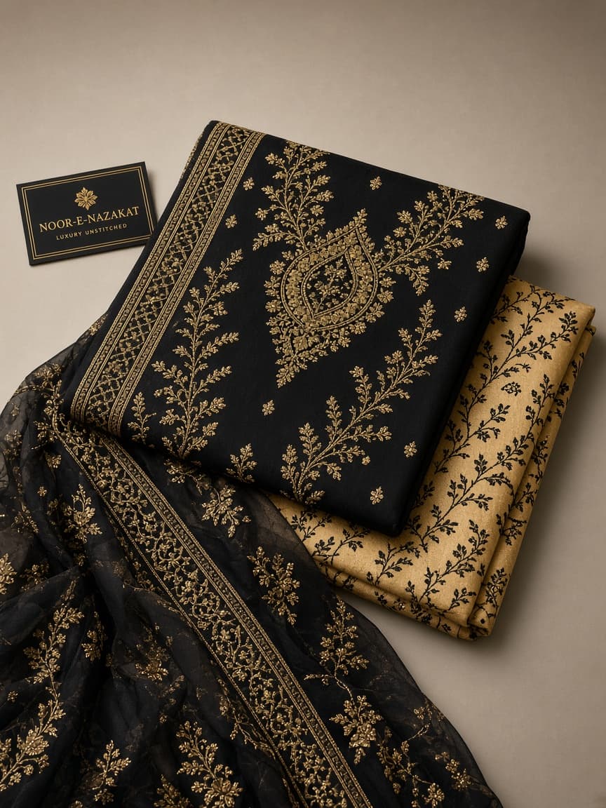 Black Gold Unstitched Suit — photo 1